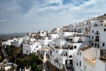 Fototapeta na wymiar White houses of Vejer de la Frontera town in Cadiz, Andalusia, Spain