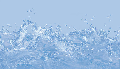 Fototapeta na wymiar eau, clapoter, bleu, splash, liquide, abstrait, goutte, vague, blanc, éclaboussure, propre, isolé, clair, transparent, frais, boire, flux, fraîcheur, humide, nature, coulant, pureté, mouvement
