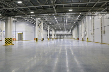 The process of construction and launch of a large logistics center, its internal filling and...