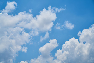 Blue Sky with Clouds Background
