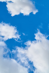 Blue Sky with Clouds Background