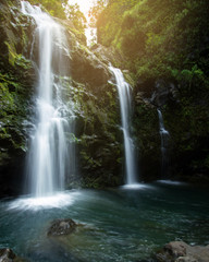 Fototapeta na wymiar Waterfall flowing water