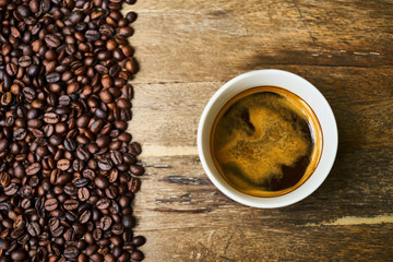 Obraz na płótnie Canvas Coffee Beans and Coffee