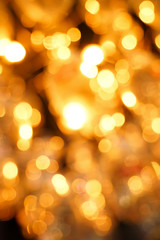 Fototapeta premium Colourful & Beautiful Blurry circle bokeh, out of focus background in the Christmas concept and theme.