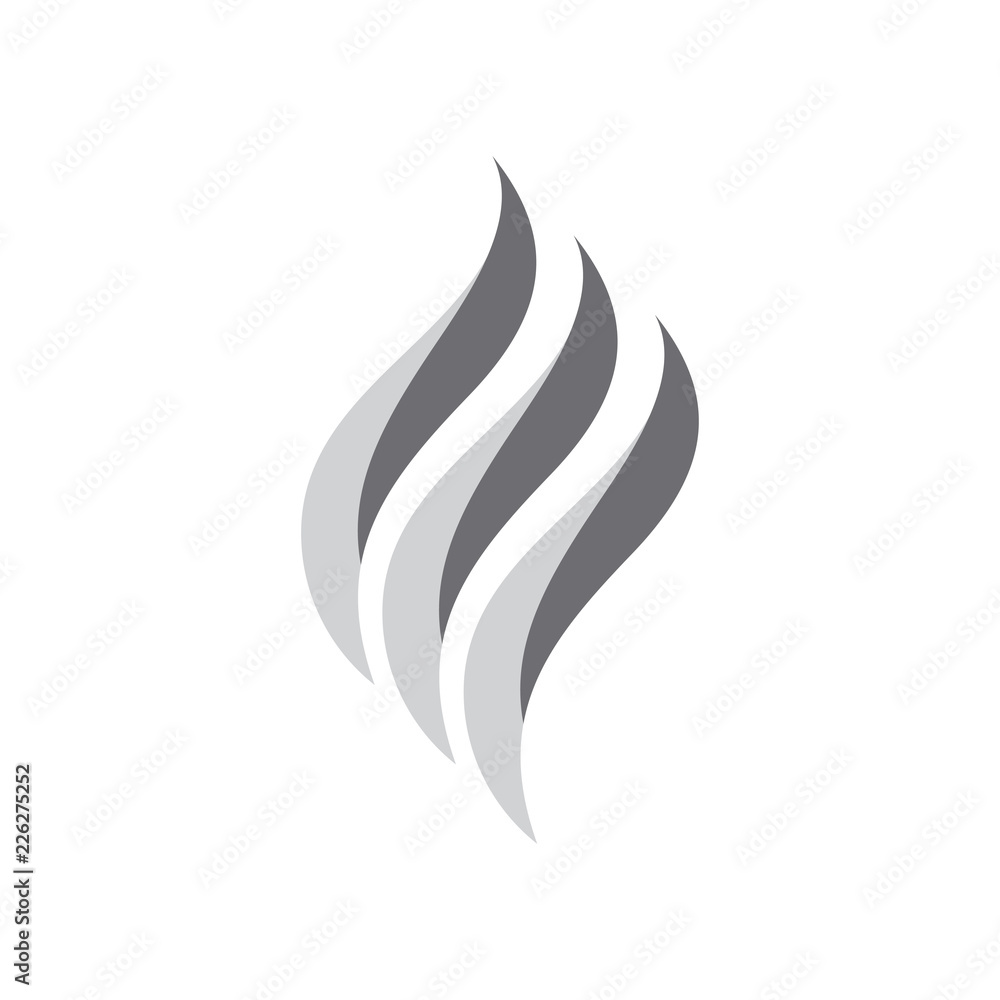 Poster simple curves abstract design logo vector