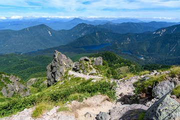 日光白根山から見た菅沼