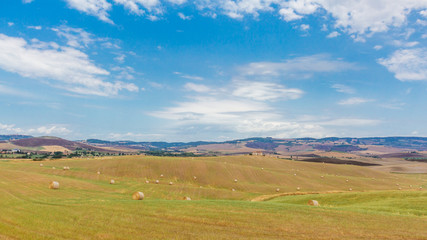 Obraz premium Fields and hills of Tuscany, Italy