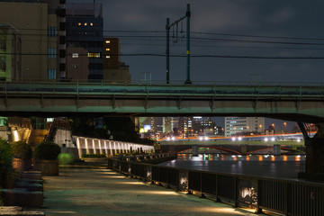 隅田川テラス夜景