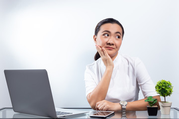 Woman gossip at office