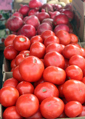 Tomatoes at open market