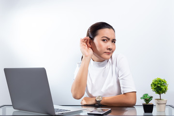 Woman gossip at office