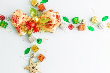 happy new year and christmas background with copy space