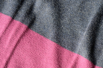 Knitted fabric texture and background close up