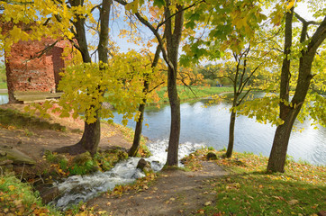 Autumn landscape in the Park.