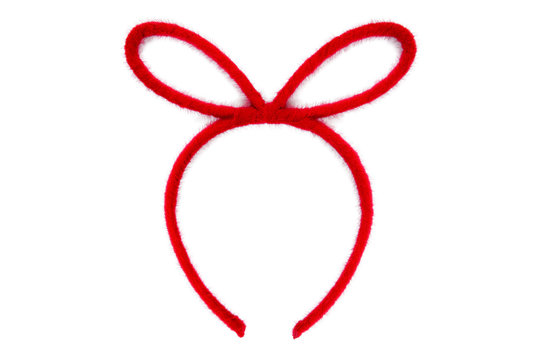 Bunny ears headband isolated on white background.Rabbit ears headband isolated