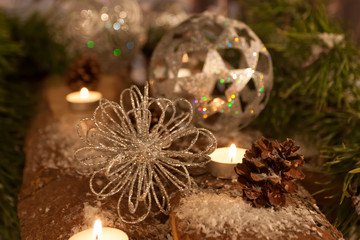 Fototapeta na wymiar Christmas decoration for the advent season