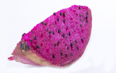 Dragon fruit, pitaya isolated on white background with clipping path