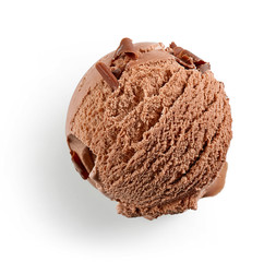 chocolate ice cream ball