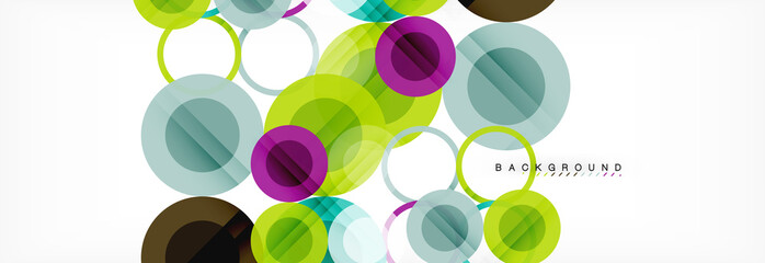 Circle composition abstract background