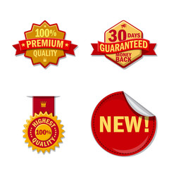 Vector illustration of emblem and badge sign. Collection of emblem and sticker stock symbol for web.