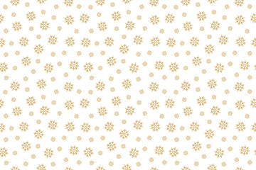 Snowflakes seamless pattern scribble drawing isolated background