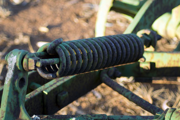 Antiquated farm equipment in community park, Quorn, South Australia