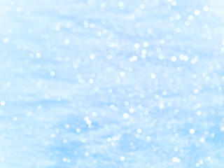 Abstract snow background with bokeh