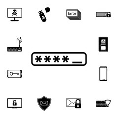 Depicting a login icon. Detailed set of cyber security. Premium graphic design. One of the collection icons for websites, web design, mobile app