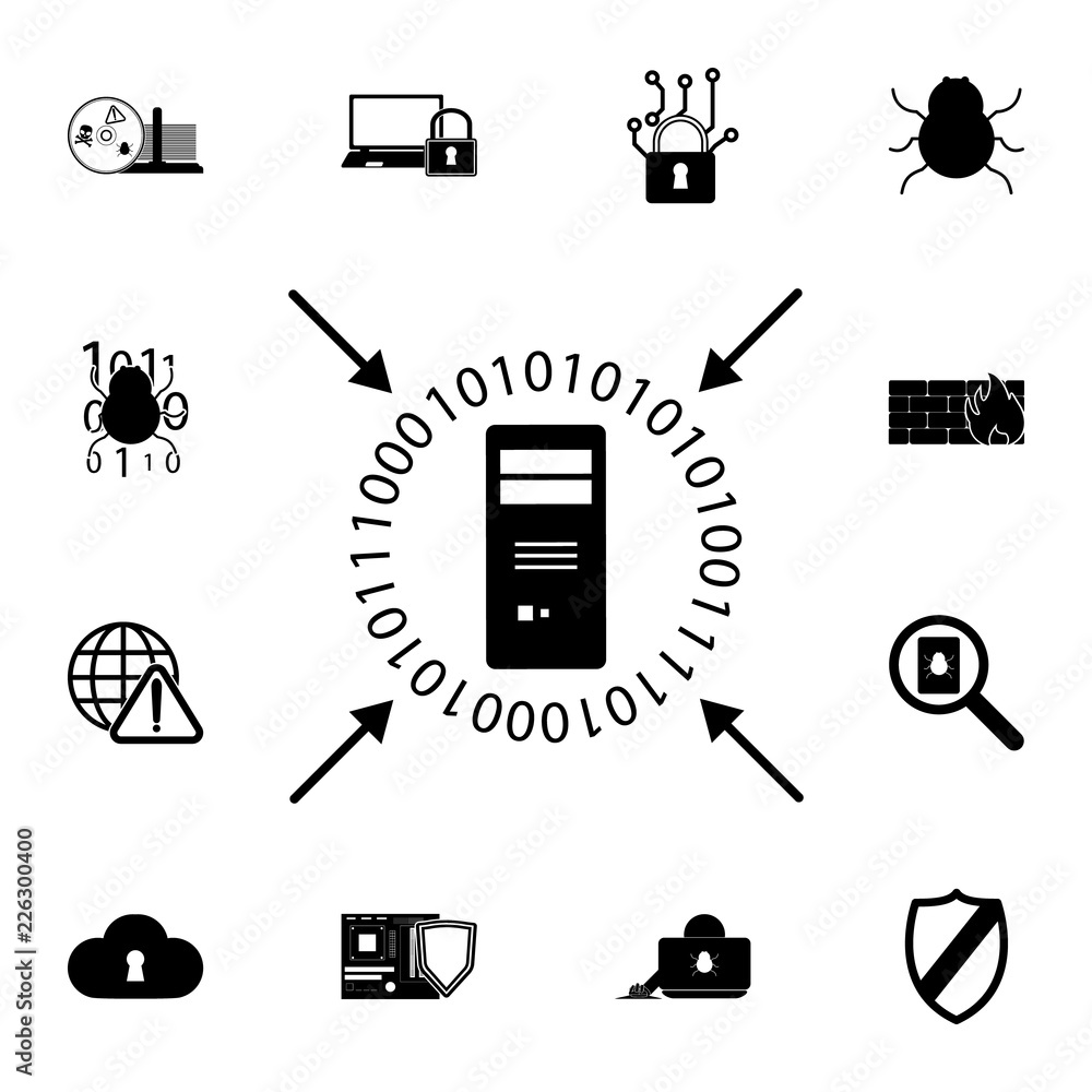 Poster digital data protection icon. detailed set of cyber security. premium graphic design. one of the col