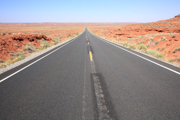 Fototapeta na wymiar Route 163, Navajo Nation, Utah, USA
