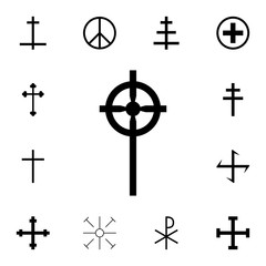 Celtic cross icon. Detailed set of cross. Premium graphic design. One of the collection icons for websites, web design, mobile app