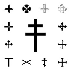 Patriarchal cross icon. Detailed set of cross. Premium graphic design. One of the collection icons for websites, web design, mobile app