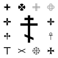 Russian cross icon. Detailed set of cross. Premium graphic design. One of the collection icons for websites, web design, mobile app