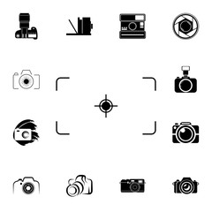 camera focus icon. Detailed set of photo camera icons. Premium quality graphic design icon. One of the collection icons for websites, web design, mobile app