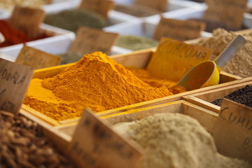 Italy, Sicily, Siracusa: spices in the market