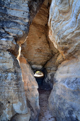 Old stone cave in mountain