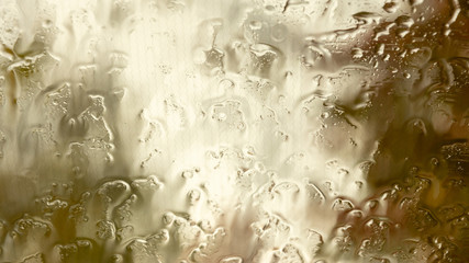 raindrops on the windshield