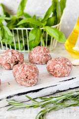 Fresh Beef and Pork Meatballs