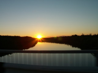 river sunset