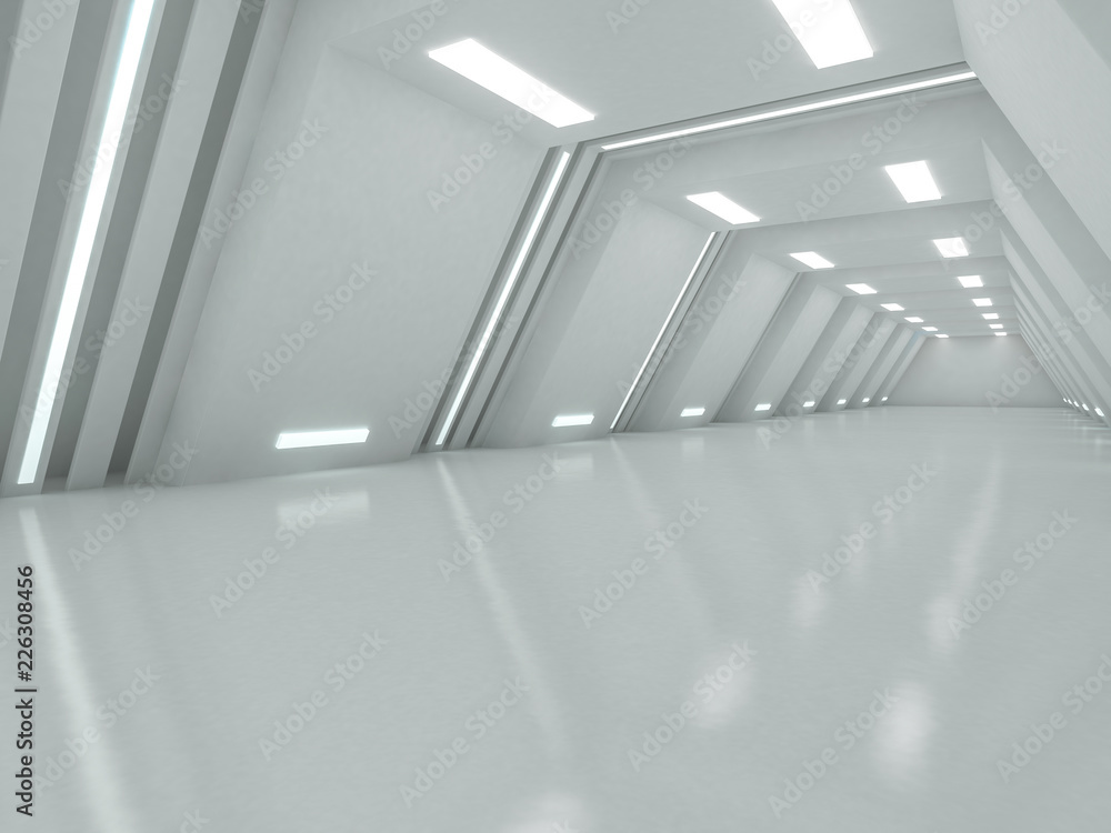 Poster abstract modern architecture background. 3d rendering