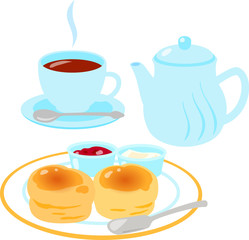 スコーンと紅茶