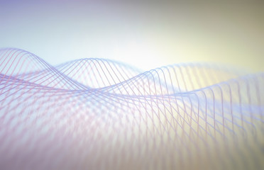 Abstract wavy lines and patterns, illustration