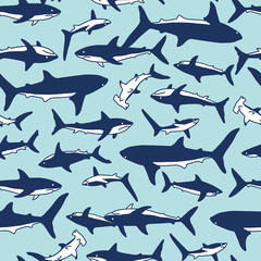 サメのイラスト柄,