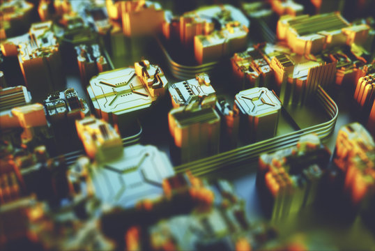 Abstract 3d patterns, illustration