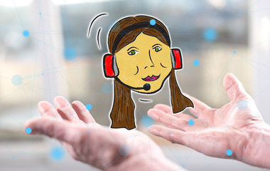 Concept of phone support