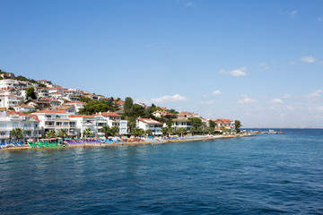 Obraz premium Green Island in the Sea of Marmara