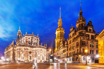Fototapeta na wymiar Old Town architecture in Dresden, Germany