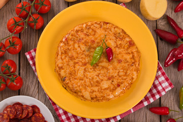 Spanish omelette.