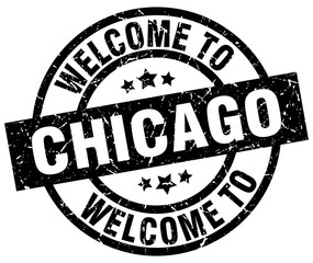 welcome to Chicago black stamp