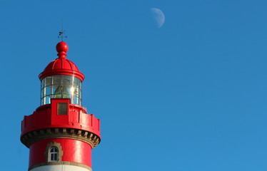 Leuchtturm am Pointe Saint Mathieu, Bretagne, Frankreich